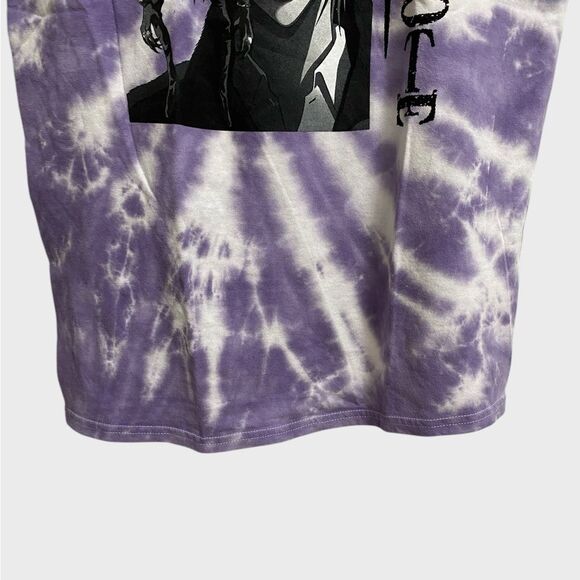 NWT Urban Outfitters Death Note Light & Ryuk Tie Dye T-Shirt Size L Purple Anime - Picture 8 of 16